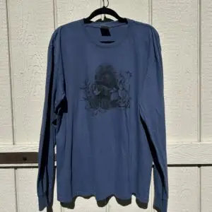 Cotton blend T-shirt featuring an original Gary Cota pen and ink wildlife drawing.